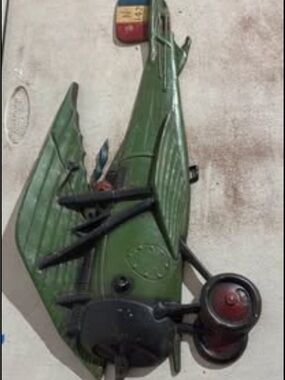 Vintage Sexton USA Green cast iron plane  wall art